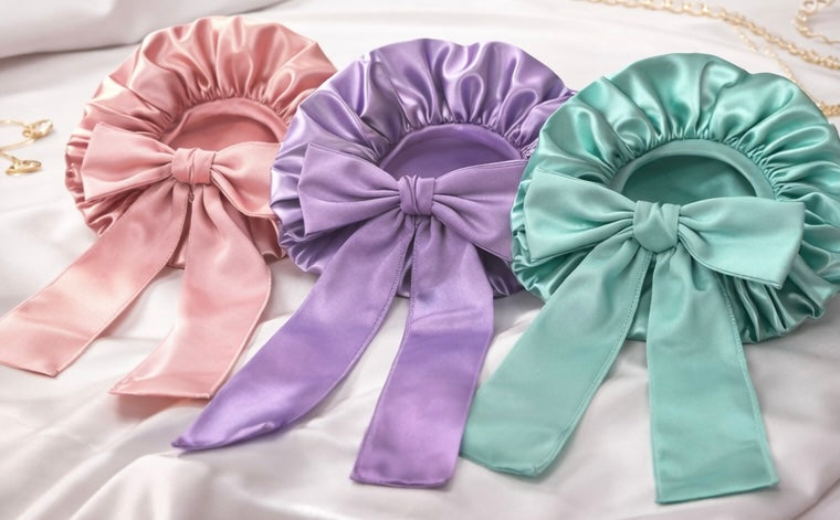 Lumi Belle Satin Ribbon Bonnet
