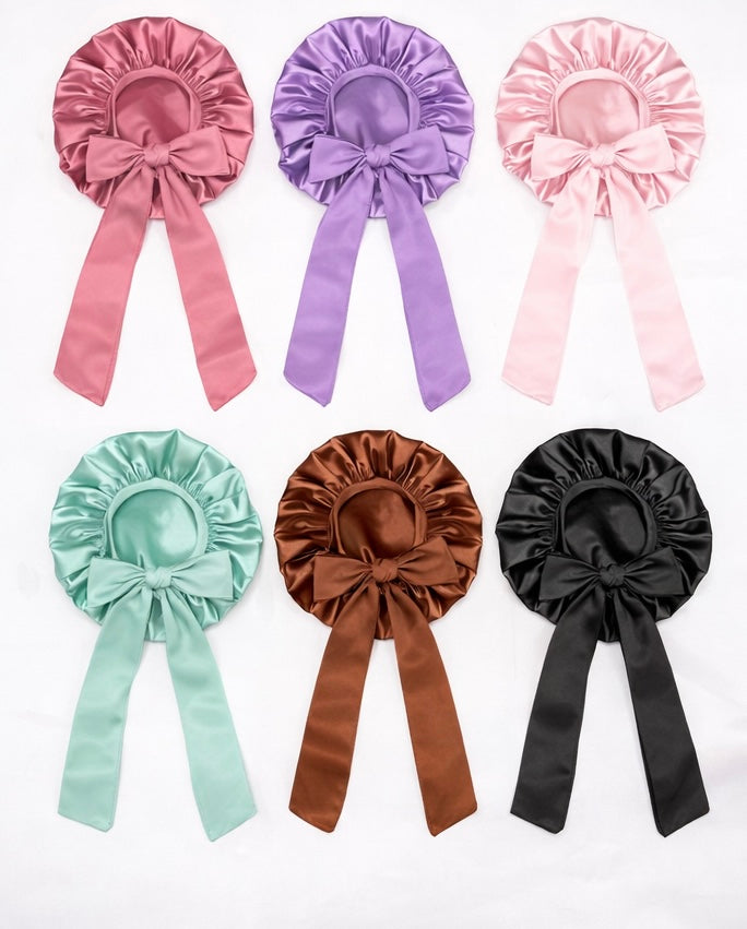 Lumi Belle Satin Ribbon Bonnet